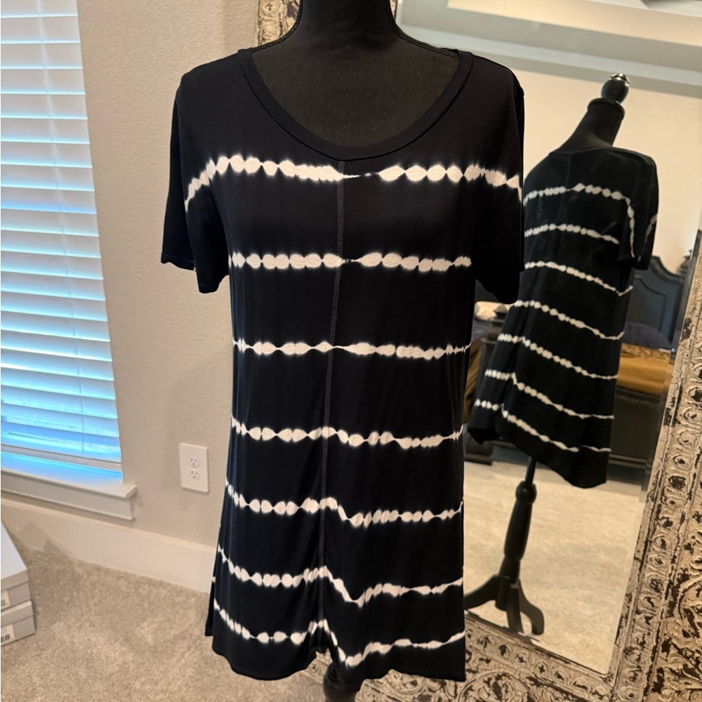 Cable & Gauge Navy and White T-Shirt Dress